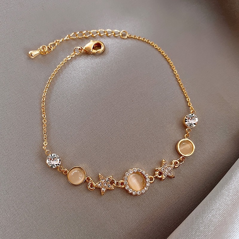 Vòng Tay Dây Xích Thiết Kế Ngôi Sao Thời Trang Hàn Quốc