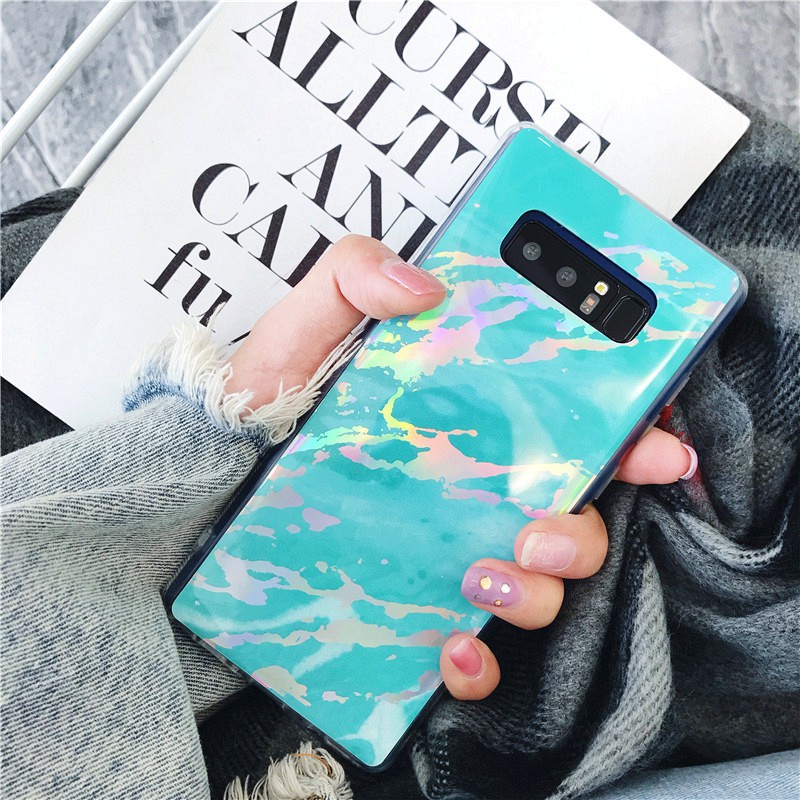 Ốp lưng Samsung Note 9 dẻo đá hoa cương 3D