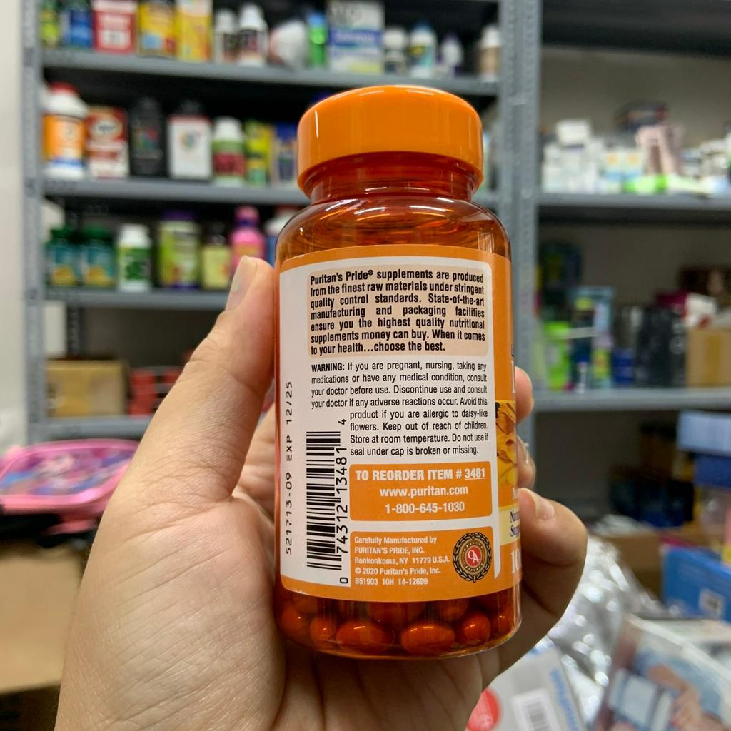 Viên uống bổ mắt Puritan's Pride Lutigold Lutein 20mg date T10/2023 - EDS Hàng Mỹ tăng cường thị lực