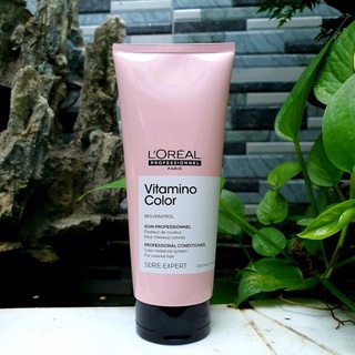 #l'oreal_pháp Dầu xả giữ màu nhuộm Loreal Professionnel Paris Vitamino color radiance conditioner 200ml