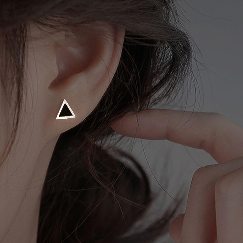 Bông Tai Hình Học Bằng Thép Không Gỉ Thời Trang Dành Cho Nam Và Nữ