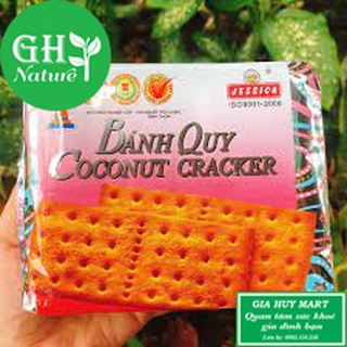 Bánh quy phủ đường coconut cracker gói 180g bạc vuông - ảnh sản phẩm 2