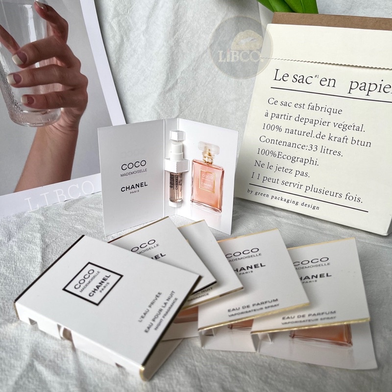 Vail mẫu dùng thử nước hoa Chanel