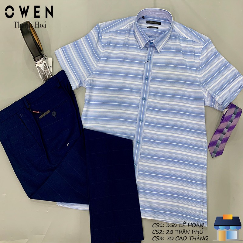 Áo sơ mi ngắn tay Owen chính hãng - BA80076N | BigBuy360 - bigbuy360.vn