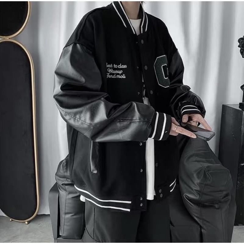 G Varsity Jacket -  Áo khoác varsity unisex hot trend