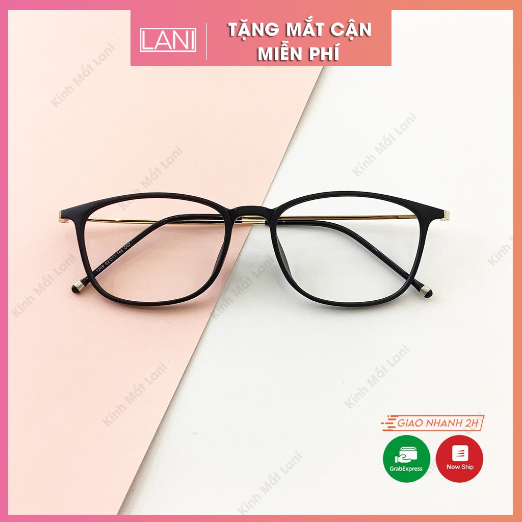 [ Tặng Mắt Cận Miễn Phí ] Gọng Kính Kim Loại Chữ Nhật Lani 1209 _ Kính Mắt Thời Trang...