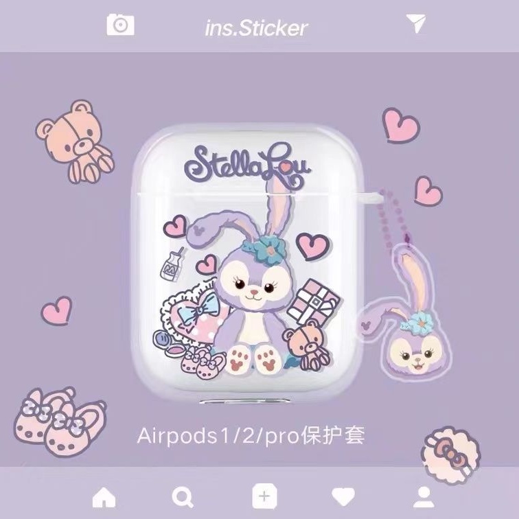 Vỏ Bảo Vệ Hộp Sạc Tai Nghe Airpods 1 2 Pro 3 Mềm Hình Nhân Vật Disney Delu