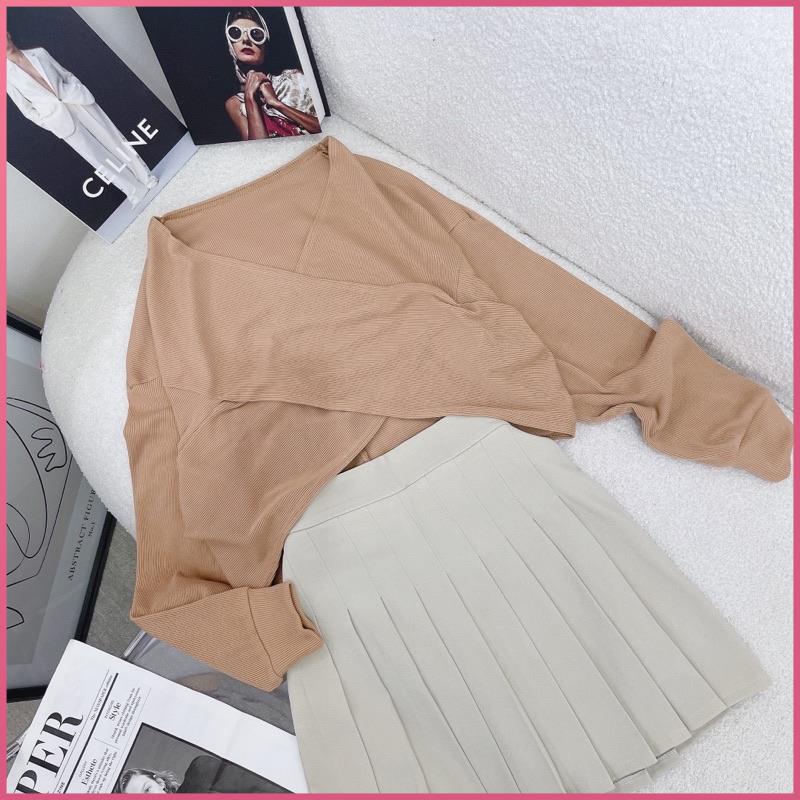 Set Áo Chân Váy CIBI Áo Len Tăm và chân váy xếp ly thời trang nữ đẹp xinh dưới 53kg | BigBuy360 - bigbuy360.vn