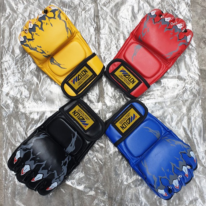 GĂNG TAY ĐẤM BỐC, GĂNG TAY BOXING HỞ NGÓN, GĂNG TAY MMA WOLON
