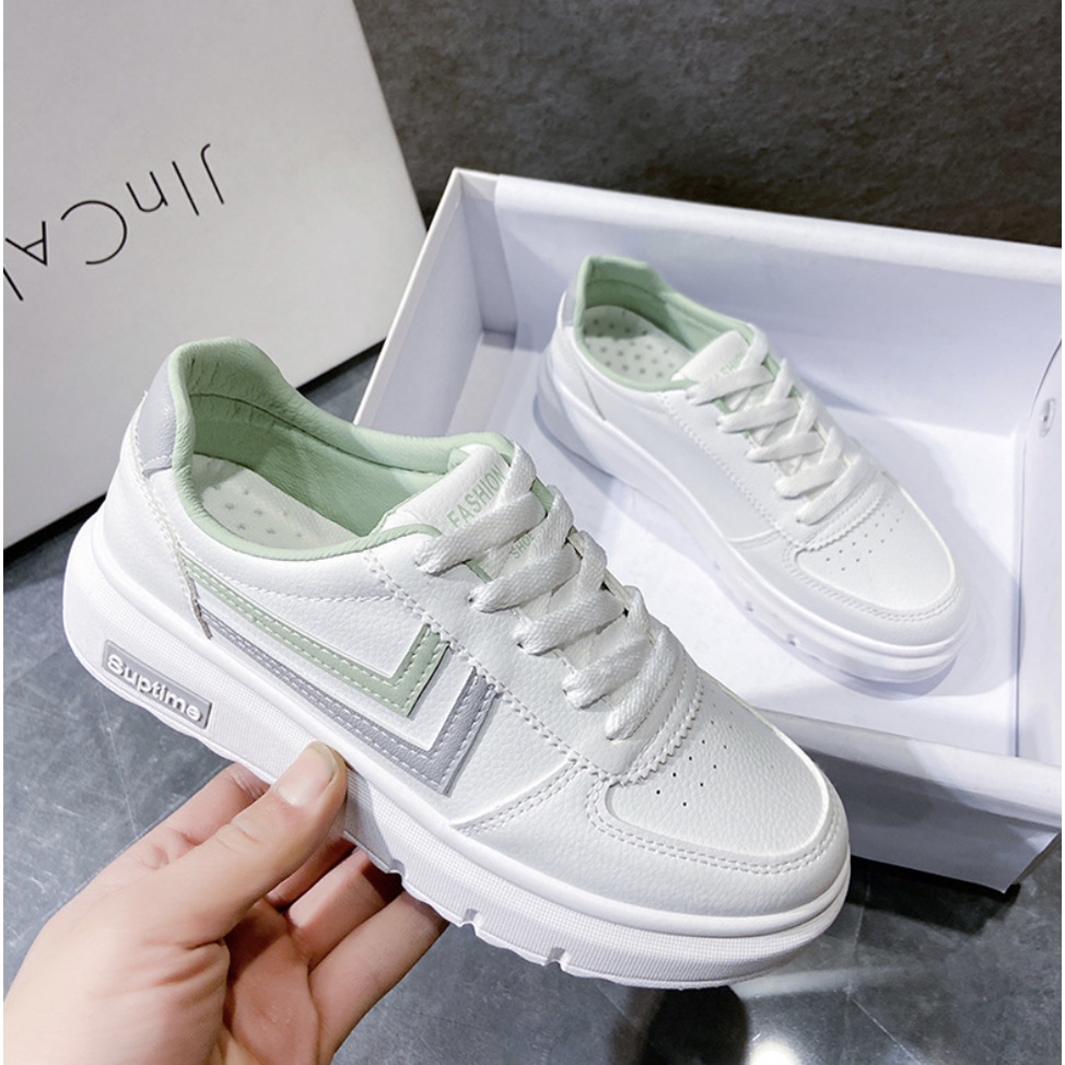 Giày nữ thể thao sneaker phối đơn giản dễ phối đồ MS 104