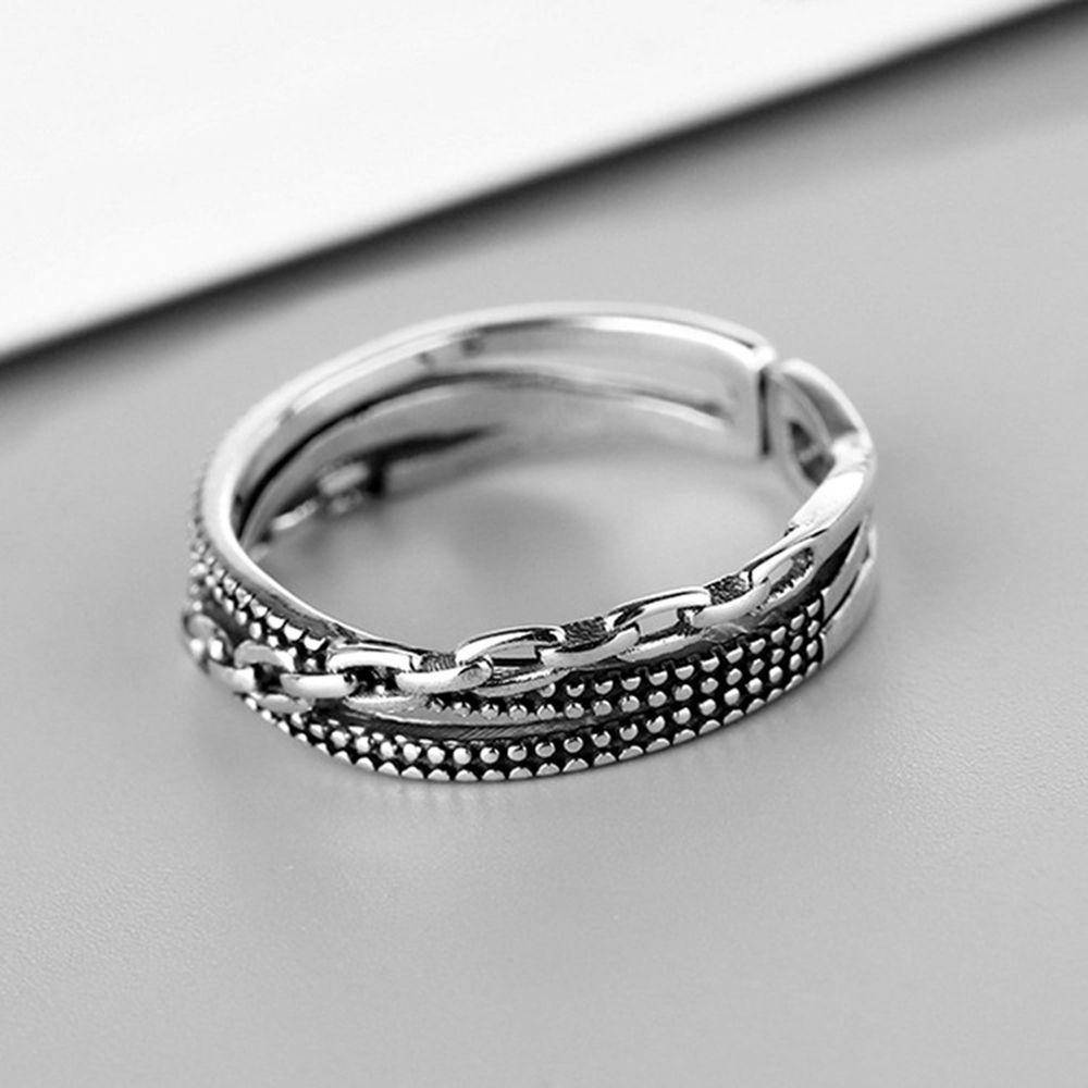 Nhẫn Hở Bản Rộng Điều Chỉnh Được Phong Cách Hip hop Punk Cổ Điển Dành Cho Nam Nữ