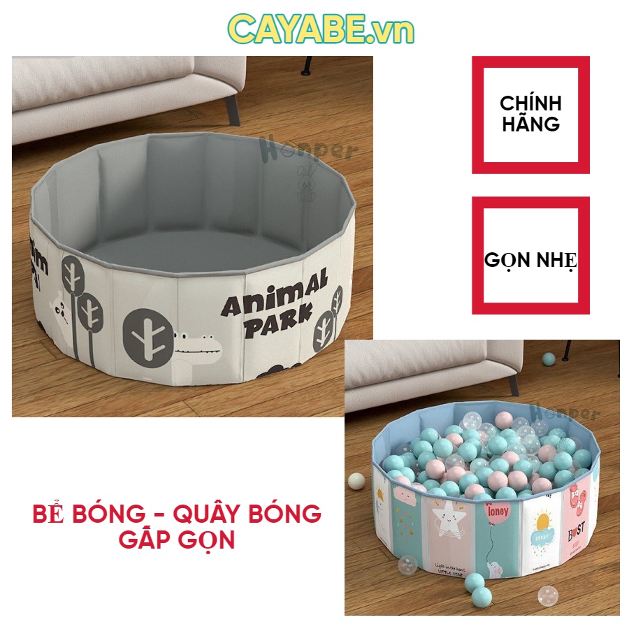 Quây bóng cho bé gấp gọn CAYABE, bể bóng cho bé, lều bóng cho bé, nhà bóng cho bé không cần lắp rắp (chưa bao gồm bóng)