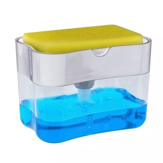 Hộp đựng xà phòng T2K nước rửa chén tự tạo bọt tặng kèm miếng bọt biển rửa chén hot t1