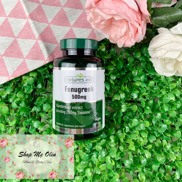 Bộ đôi viên lợi sữa Pregnacare & Viên cỏ cà ri tăng tiết sữa Fenugreek hàng chuẩn UK date mới