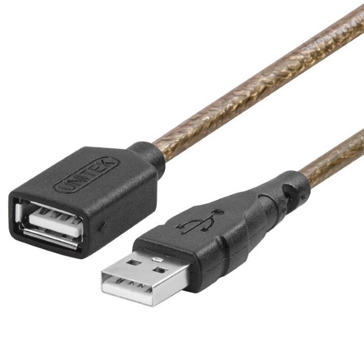 Dây nối dài USB Unitek 10m Y-C429A Chuẩn USB 2.0 AM-AF - Hàng Chính Hãng