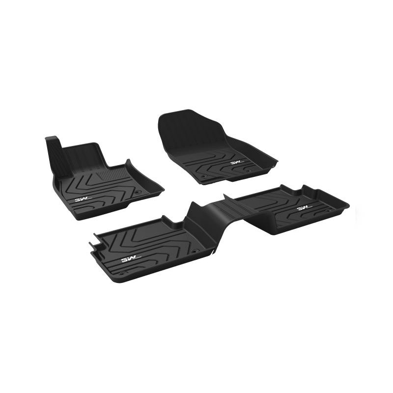 Thảm lót sàn ô tô MAZDA CX5 (2015+) Nhãn hiệu Macsim 3W chất liệu nhựa TPE đúc khuôn cao cấp - màu đen