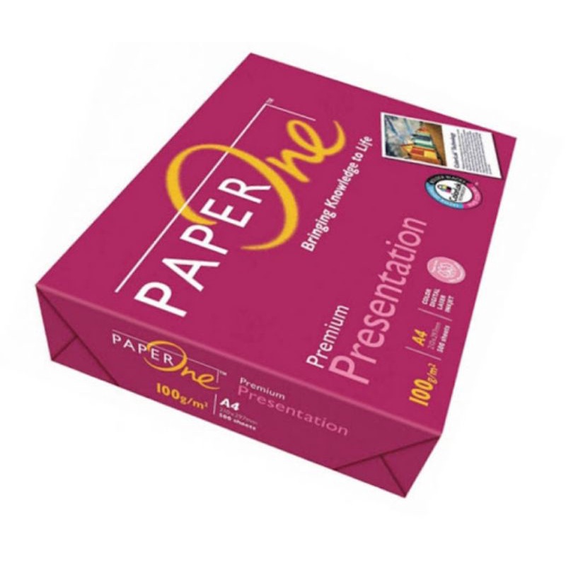 GIẤY IN A4 PAPER ONE 100GSM (500 TỜ) - A4 ONE HỒNG 100GSM