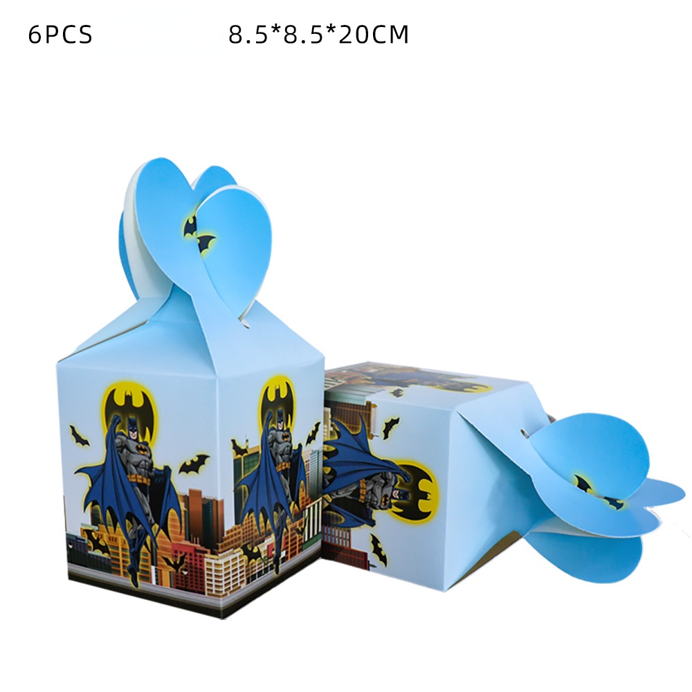 Bộ Dụng Cụ Ăn Uống Dùng Một Lần In Họa Tiết Batman Dành Cho Trẻ Em