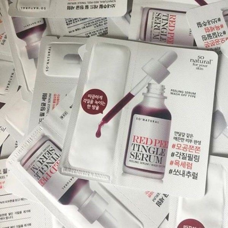 Gói sample dùng thư RED PEEl SERUM So’natural | BigBuy360 - bigbuy360.vn