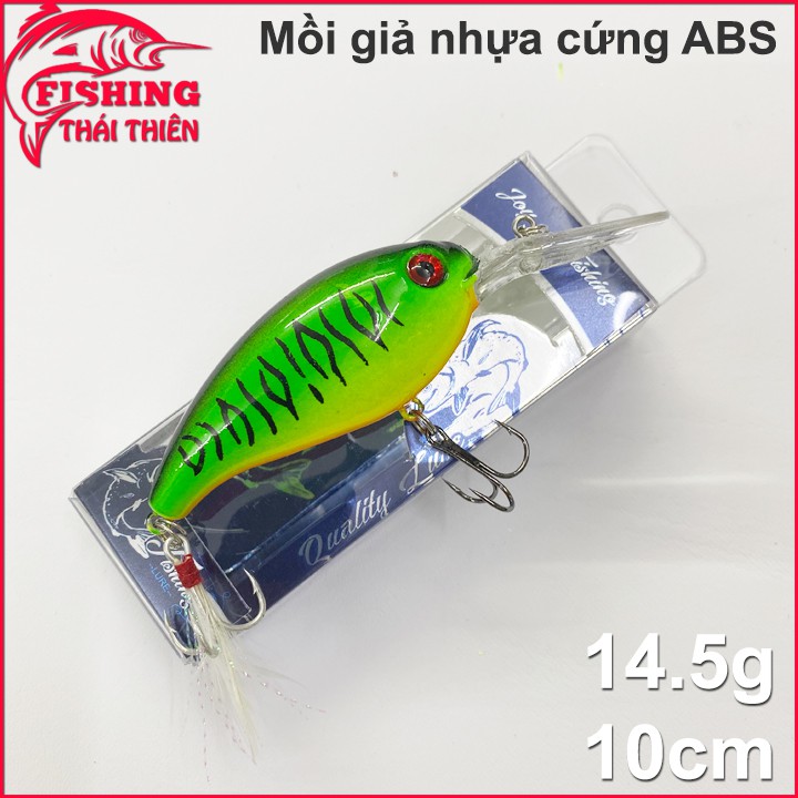 Mồi giả câu cá lóc chẽm tráp mú trôi loại cứng nhựa abs (10cm/14.5g)