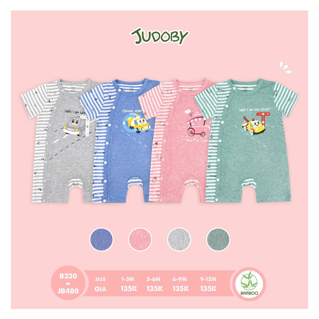 Bộ body cộc tay Judoby, Dokma cho bé JB480