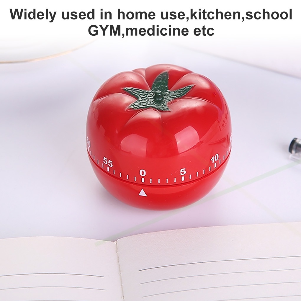 [CHOO] Kitchen Tomato Countdown Timer Fitness Baking Time Reminder Kids Student Mechanical Alarm Clock