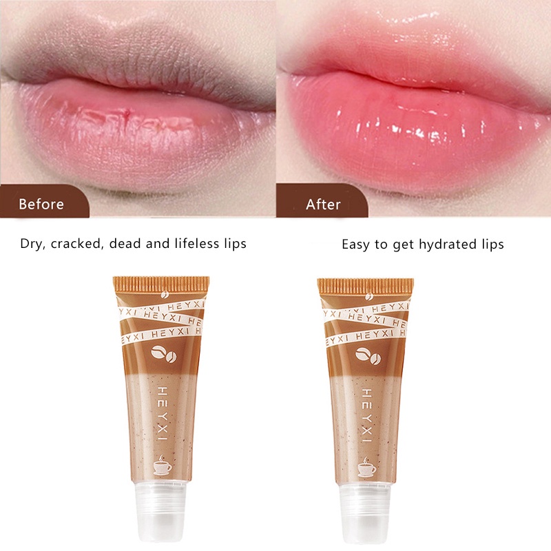 [Hàng mới về] Tẩy tế bào chết môi Heyxi 15g dưỡng ẩm làm mờ nếp nhăn môi