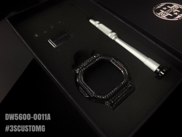 Mặt đồng hồ, vỏ, bezel kim loại có đính đá cho đồng hồ G-Shock 5600
