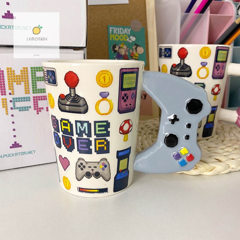 Cốc Sứ Uống Cà Phê Hình Máy Chơi Game Cầm Tay Ba Chiều Sáng Tạo Làm Quà Tặng Cho Bé Trai