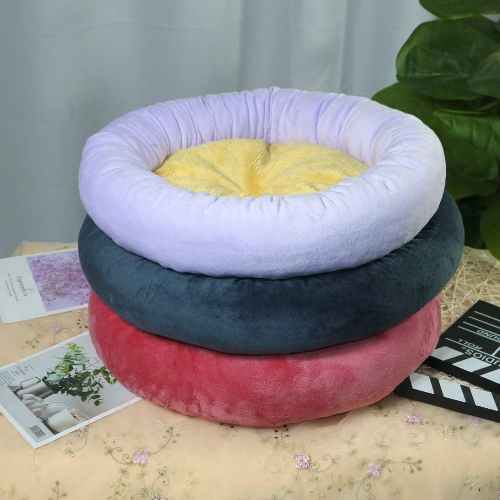 Nệm tròn màu sắc cho thú cưng chó mèo