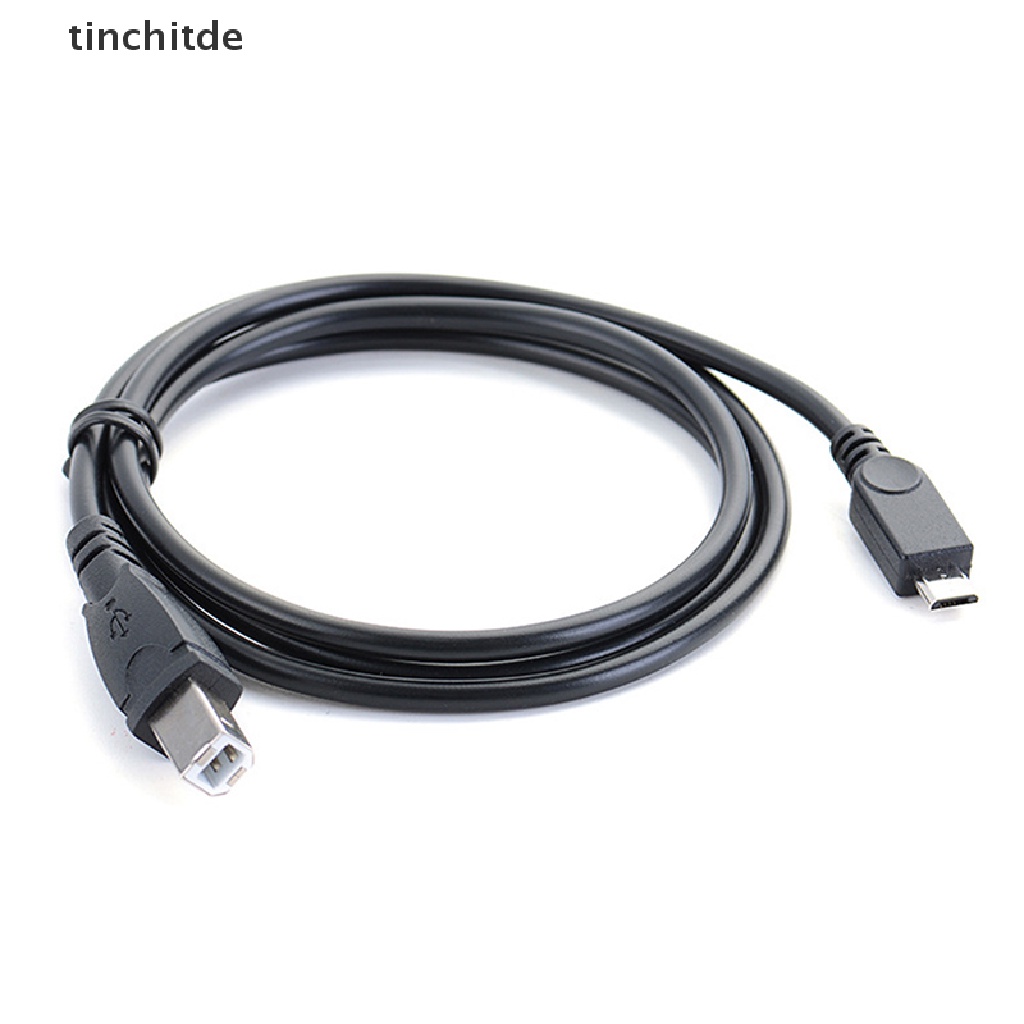 Dây Cáp OTG 3.2ft Chuyển Đổi Từ Đầu Cắm Micro USB Sang Cổng Cắm USB Type B Cho Máy In Di Động / Máy Tính Bảng