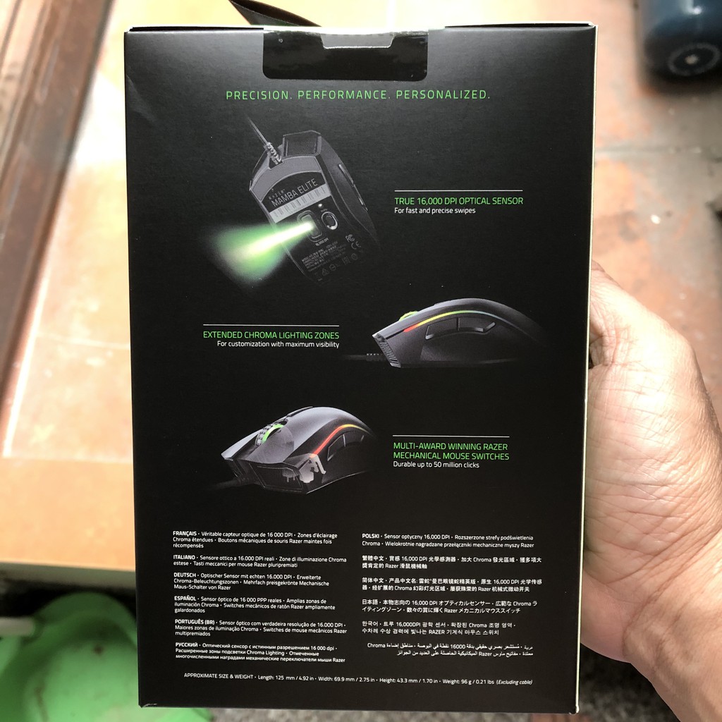 Chuột gaming Razer mamba elite - (Chính hãng mới 100%) nguyên seal