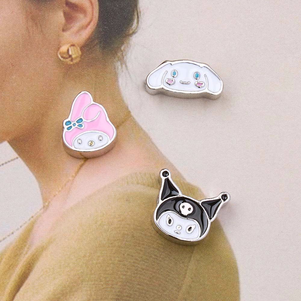 Vòng tay xỏ hạt charm hình Mymelody Kuromi Cinnamoroll dễ thương làm quà tặng sinh nhật cho bé