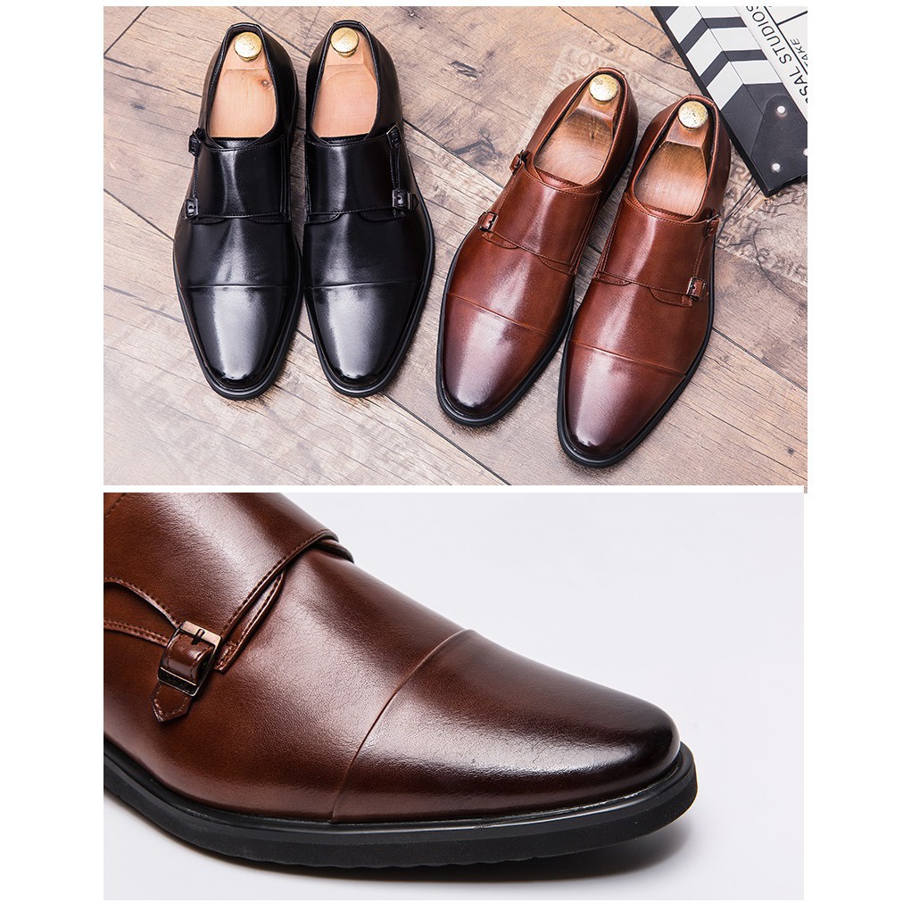 Luxury fashion leather shoes for men