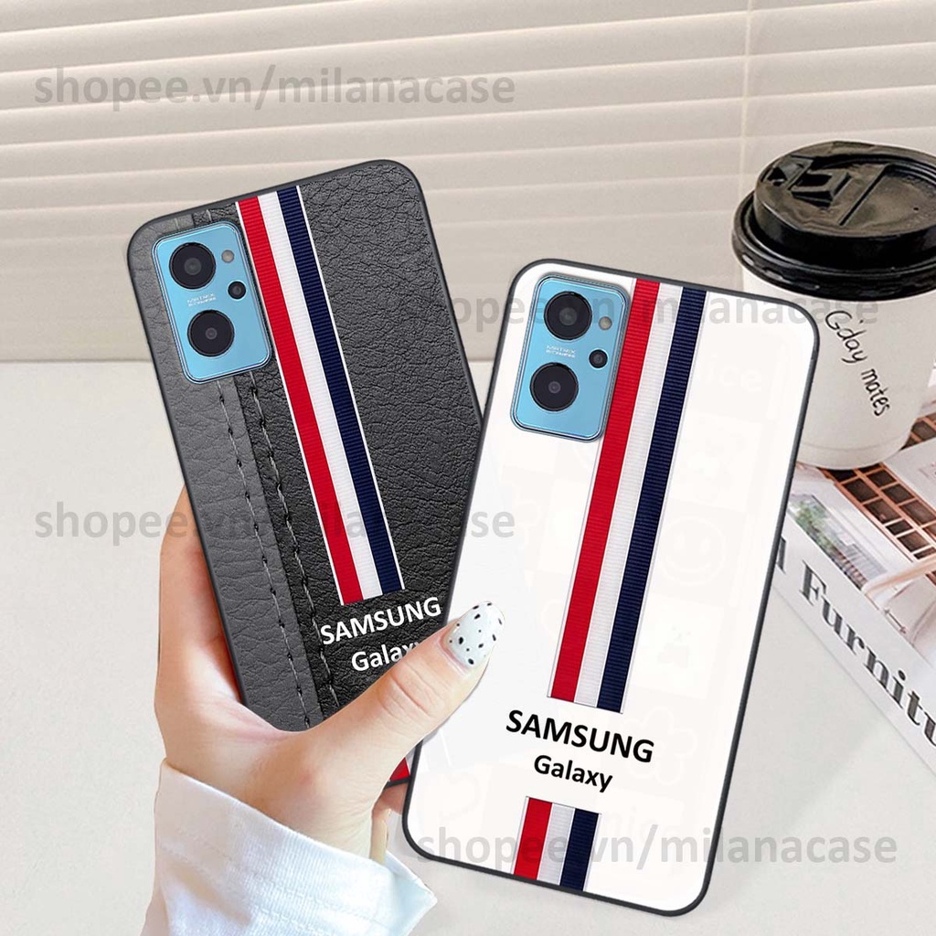 Ốp Realme 9i in giả da phong cách thể thao, cá tính, thời trang