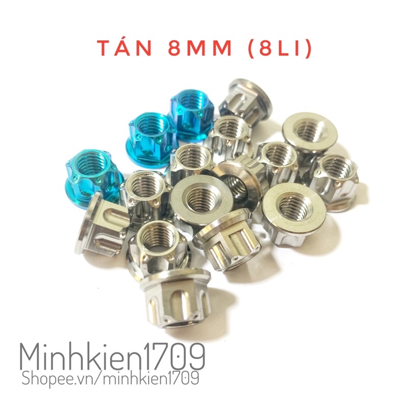 (GR5 XỊN) Ốc tán titan 8mm gắn cùi đĩa và pát pô