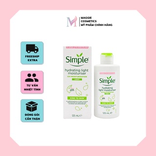 SỮA DƯỠNG DA SIMPLE KIND TO SKIN HYDRATING LIGHT MOISTURISER