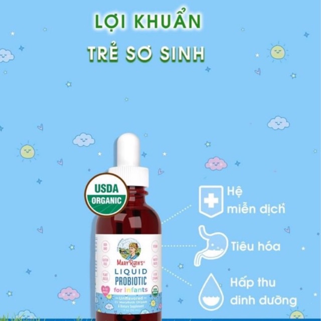 Siro Pha Hữu Cơ Mary Ruth's Liquid Probiotic 6-12m 30ml