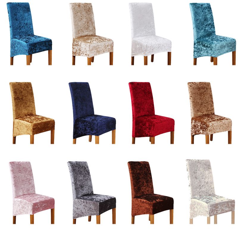Vỏ Bọc Ghế Ngồi Bàn Ăn Bằng Nhung Co Giãn Tiện Dụng Trang Trí Nhà Cửa