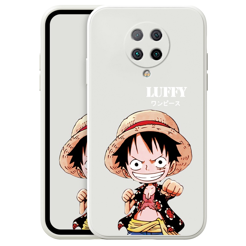 Ốp Điện Thoại Hình Luffy Dễ Thương Cho Xiaomi Redmi 9T K30 K40 K20 Pro Pocophone Poco F2 Phone Casing  Silicon Fashion Camera Lens Protector Full Cover simple Liquid silicone Cases