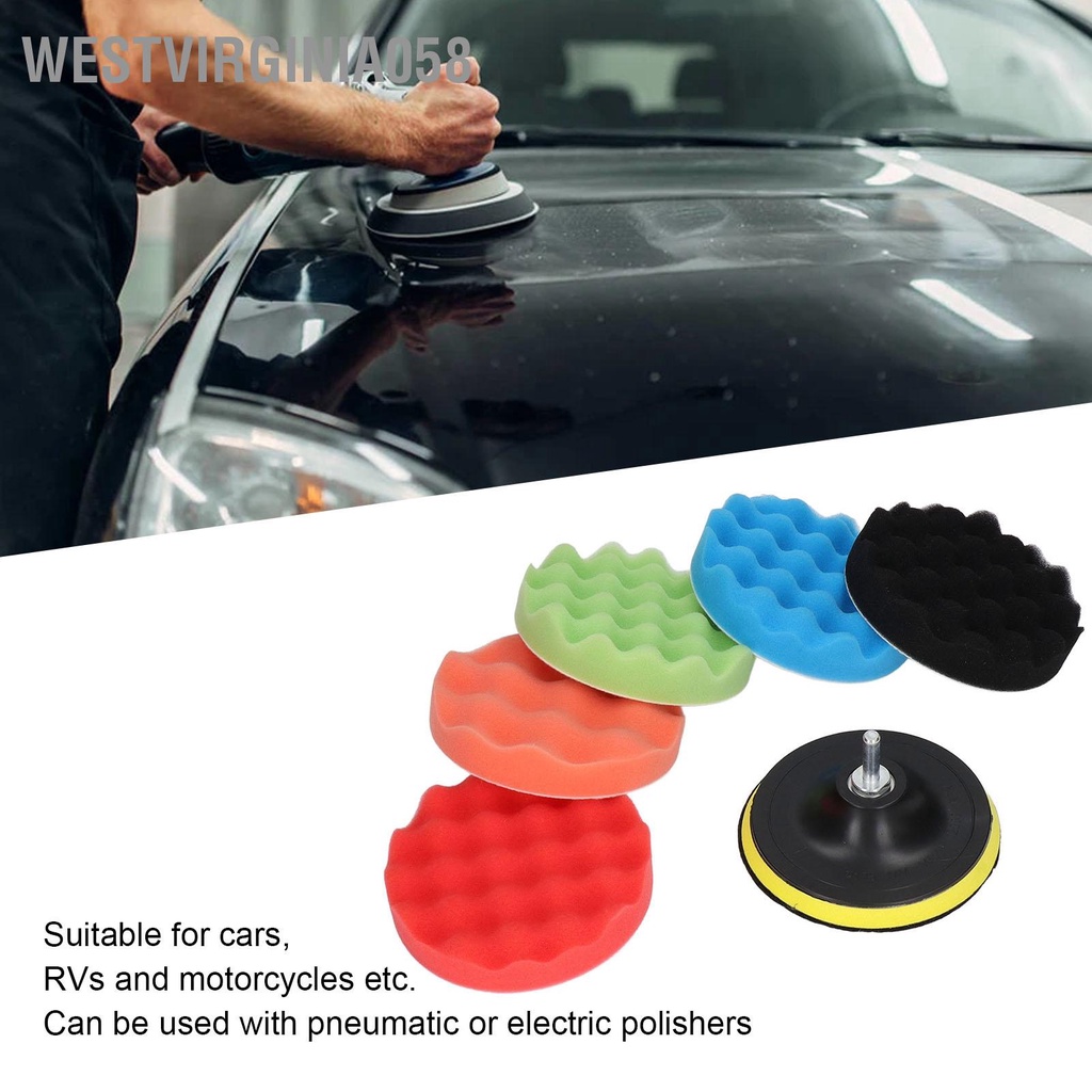 Bộ 2 Miếng Bọt Biển Đánh Bóng Xe Hơi 5in