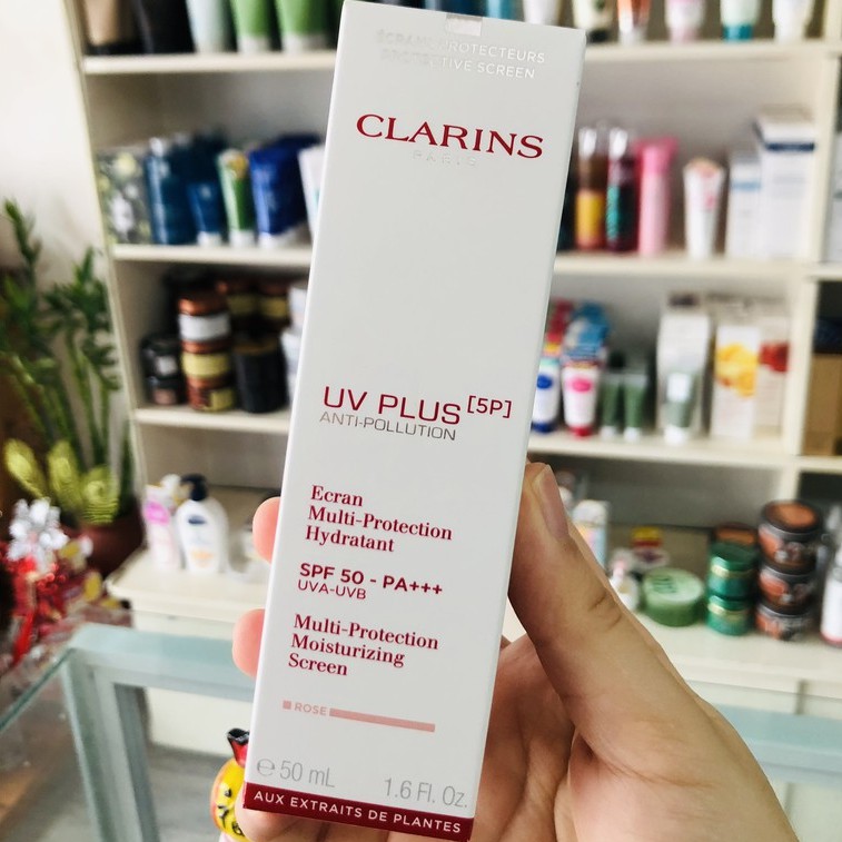 [CÓ BILL] Kem Chống Nắng  CLARINS Rose Mẫu Mới Nhất 2021,  CLARINS Lên Tone Trắng Hồng 50ML