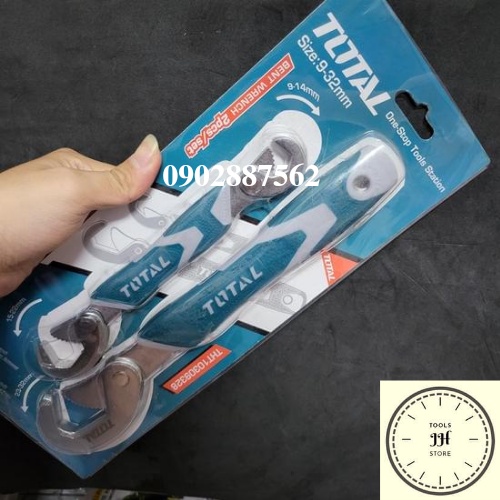 Bộ mỏ lết đa năng 2 chi tiết Total THT10309328