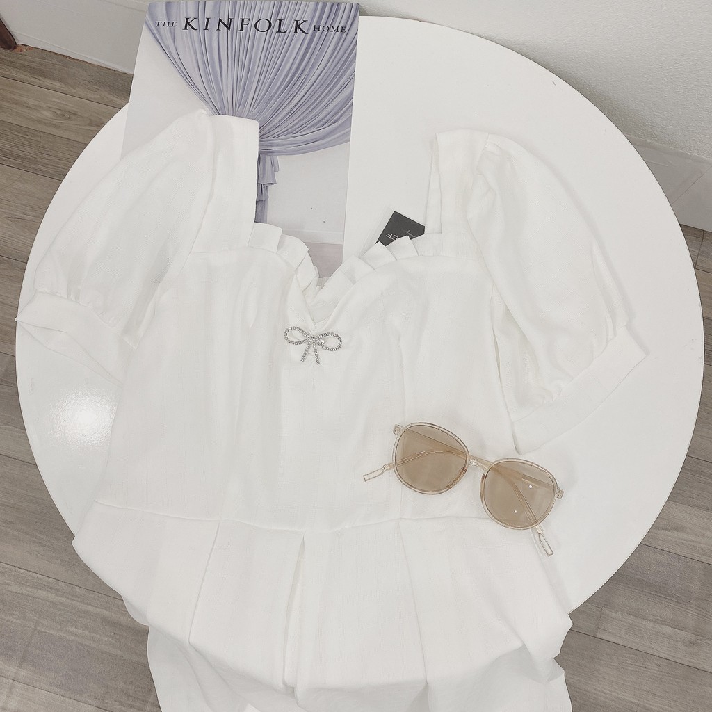 VÁY MAXI TRẮNG THÔ ĐŨI REN THÊU | BigBuy360 - bigbuy360.vn