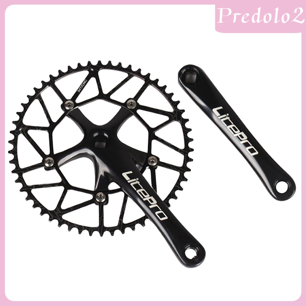 [PREDOLO2] 9-11 Speed Crankset Set 170mm Crankarms 130 BCD Crankset for Mountain Road Bike Fixed Gear Bicycle