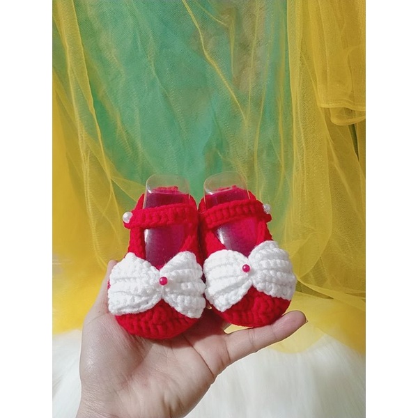 Giày len cho bé không dán đế