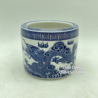 Bát hương thờ cúng men lam