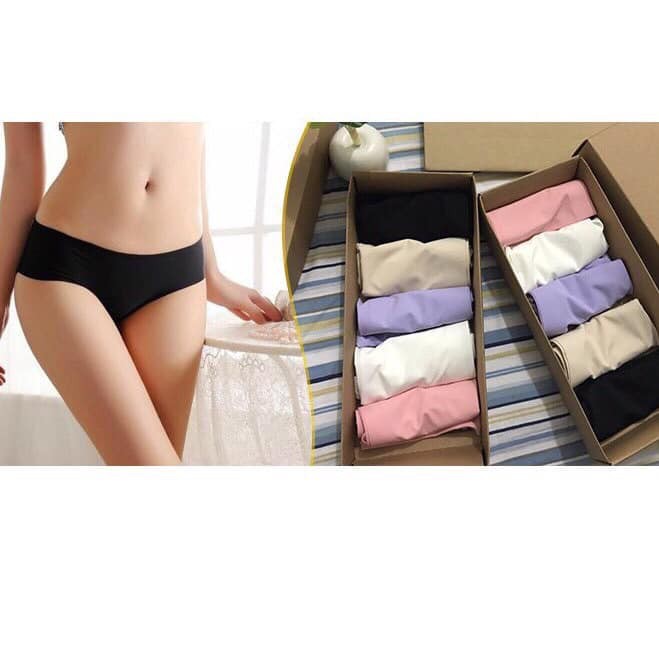 Sét 5 quần lót nữ Muji lụa Nhật chất su đúc - QUẦN MUJI ĐÚC