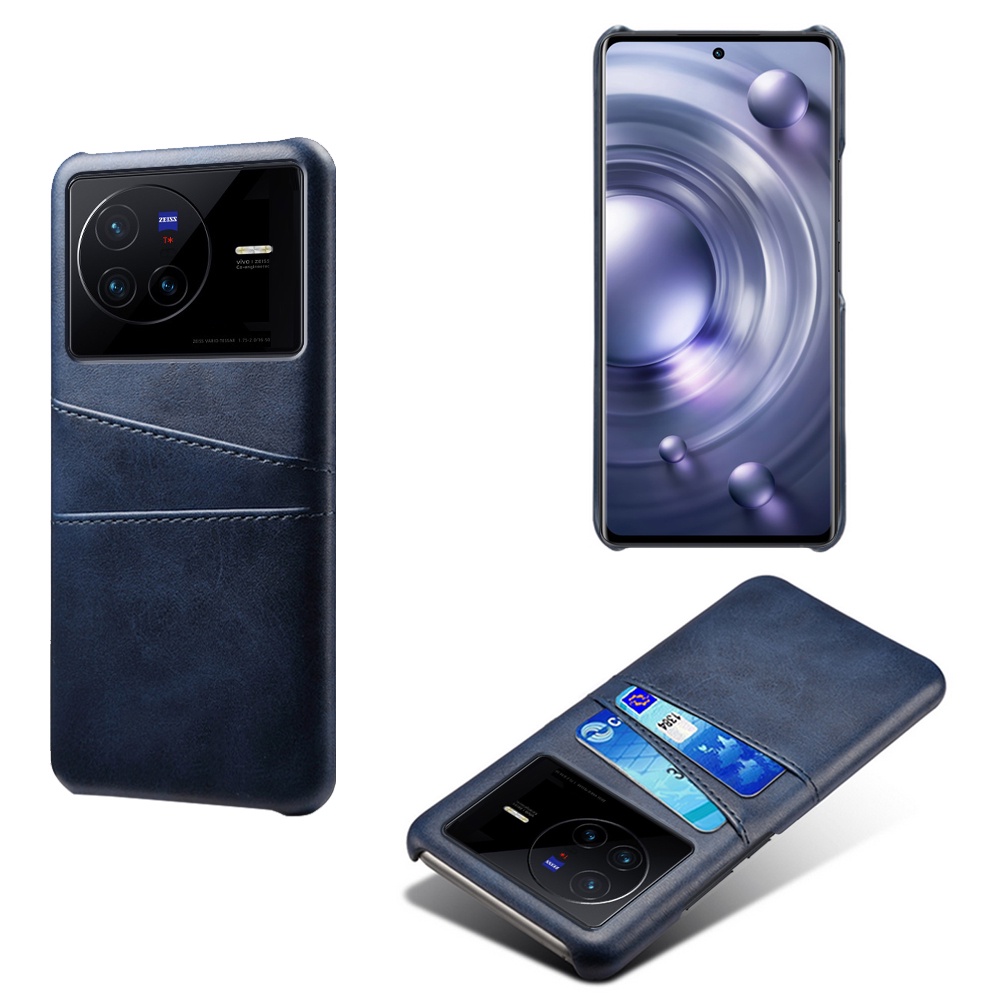 Ốp Điện Thoại Da PU Chống Sốc Kèm Ngăn Đựng Thẻ Cho Vivo X80 Pro X Note X70 Pro Plus X50E