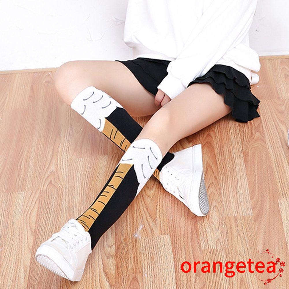 Đôi vớ cổ cao hình chân gà 3D thời trang dành cho nữ